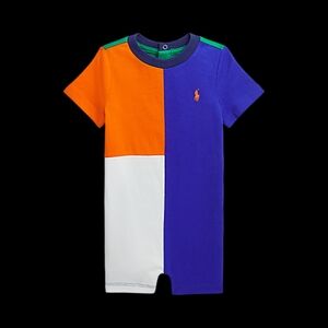 Ralph Lauren-Baby Boys Multi-Coloured Logo Romper